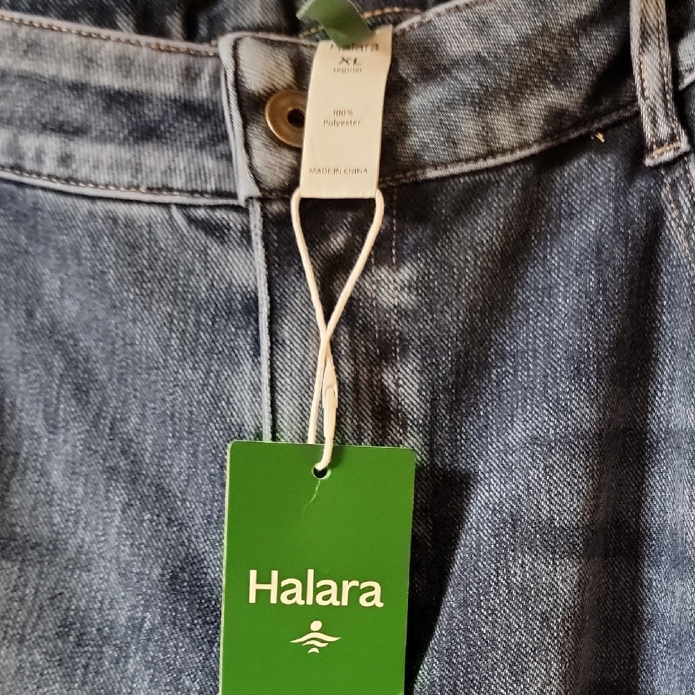 HALARA Women's Straight Leg Jeans - Blue - Picture 2 of 6